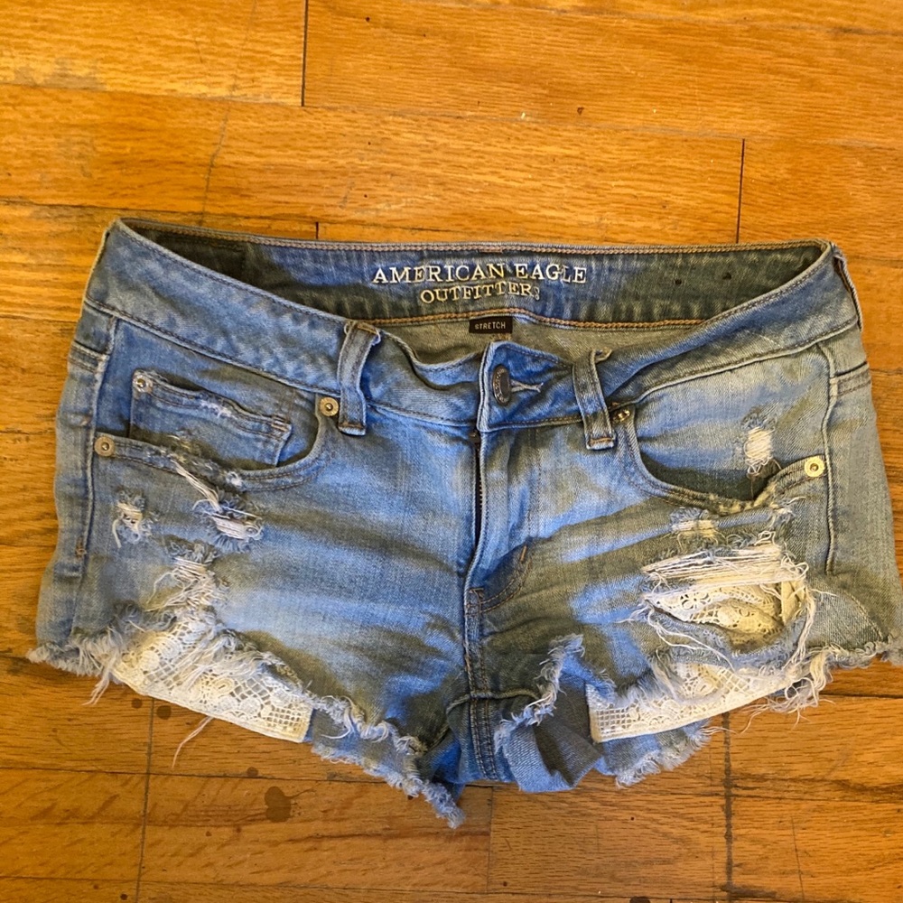 American eagle jean shorts